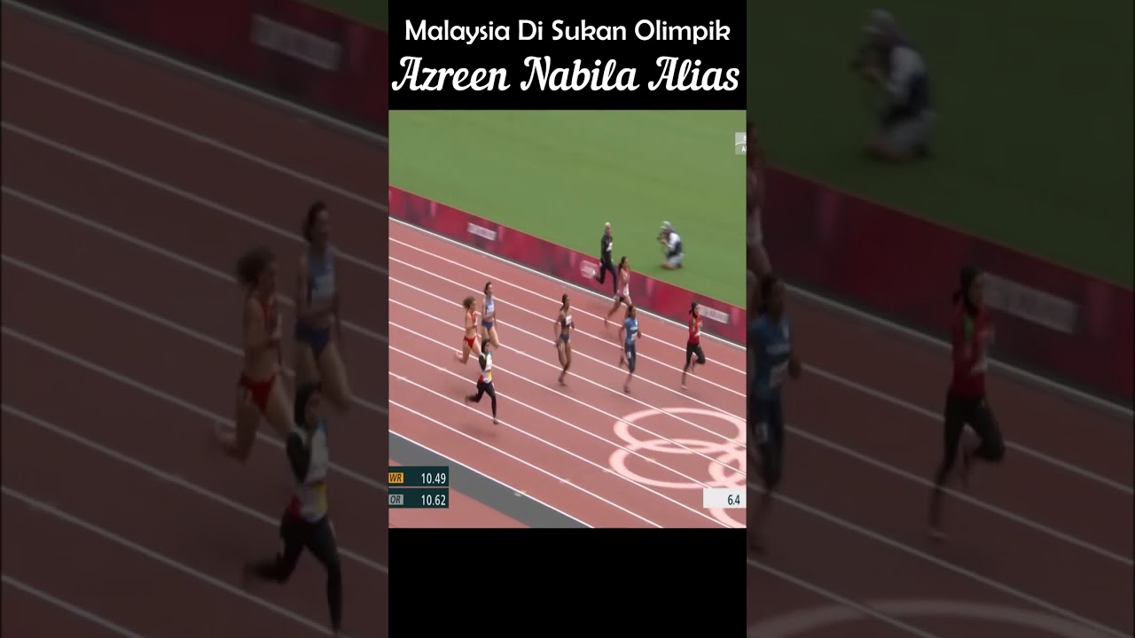 オリンピックでのマレーシア アズリーン ナビラ エイリアス 女子 100 メートル 東京2020 ショーツ Tokyo Olympics 2020 6033